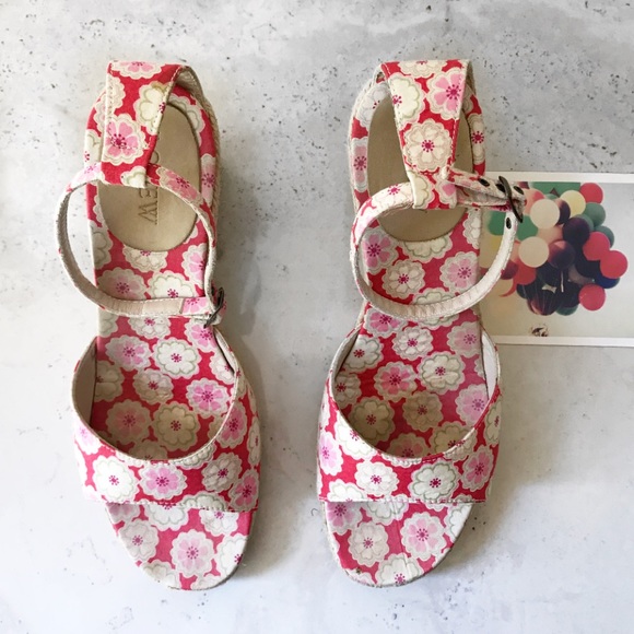 J.crew floral ankle strap wedge - Picture 3 of 4